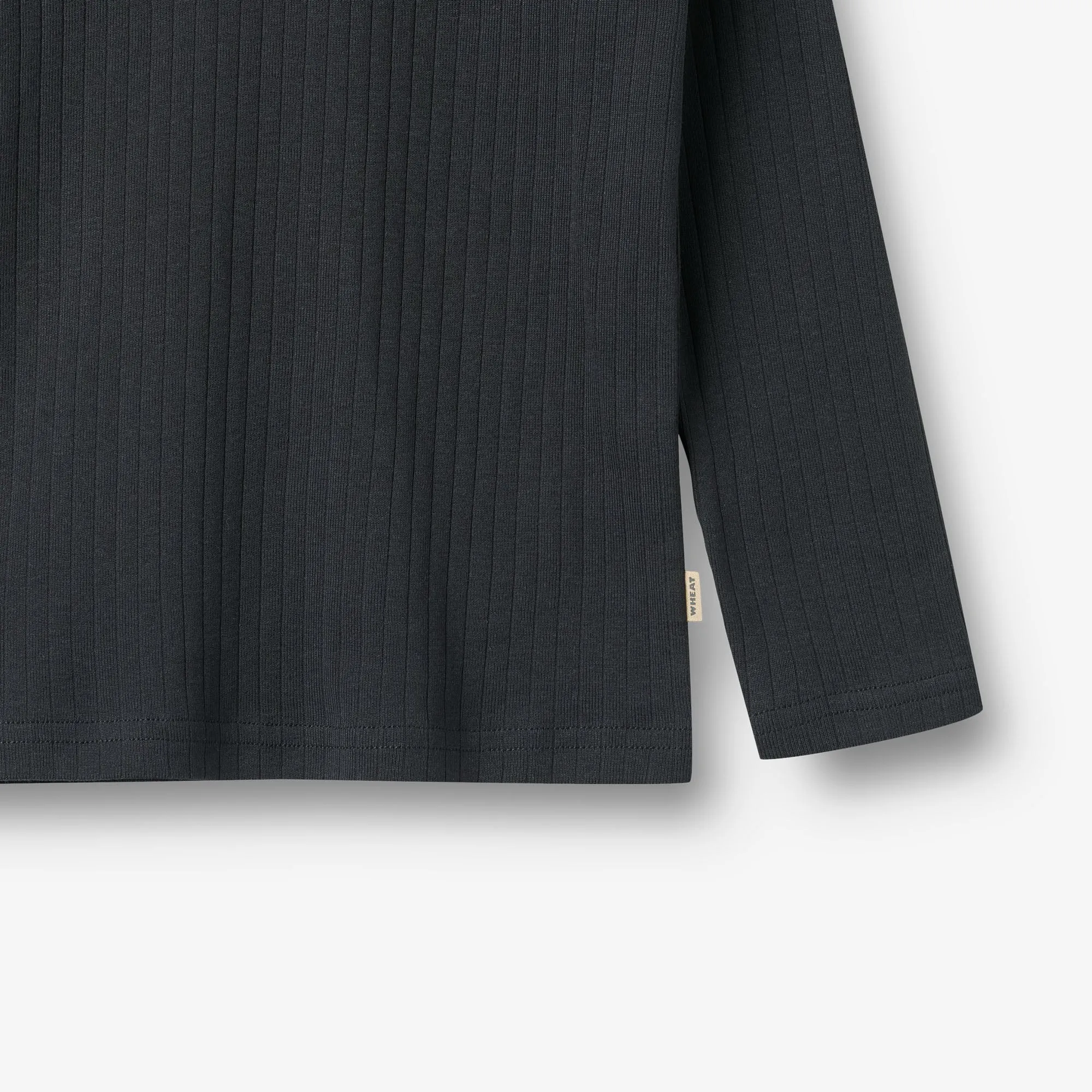 2 Rib T-Shirt L/S Stig - navy rib stripe