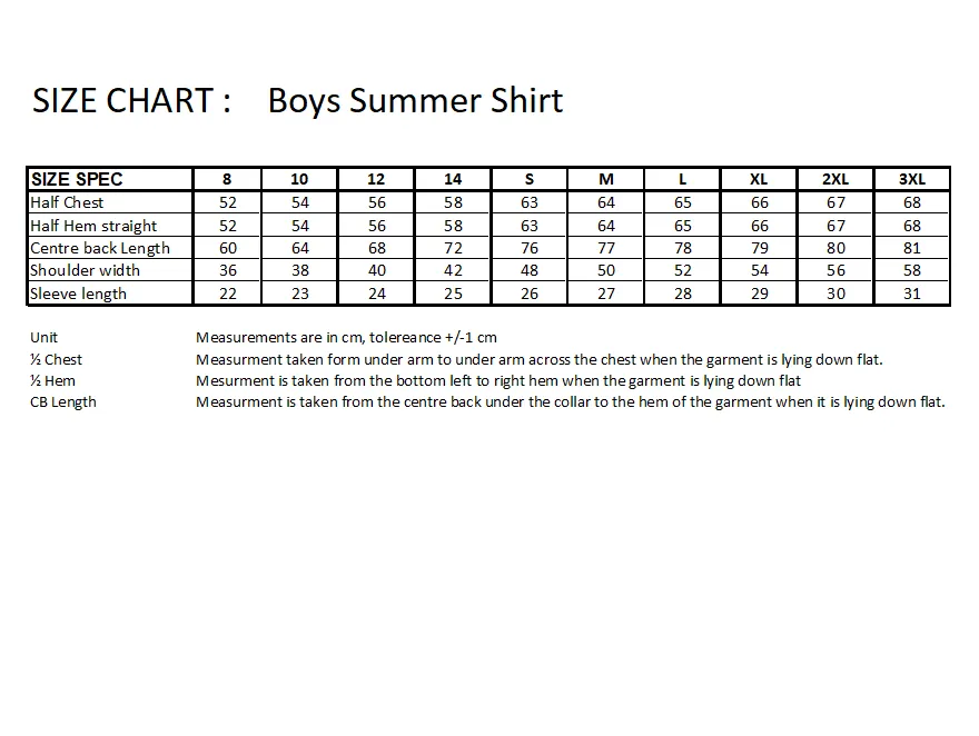 5018 ACG Sunderland College Uniform - Boy's Summer Shirt