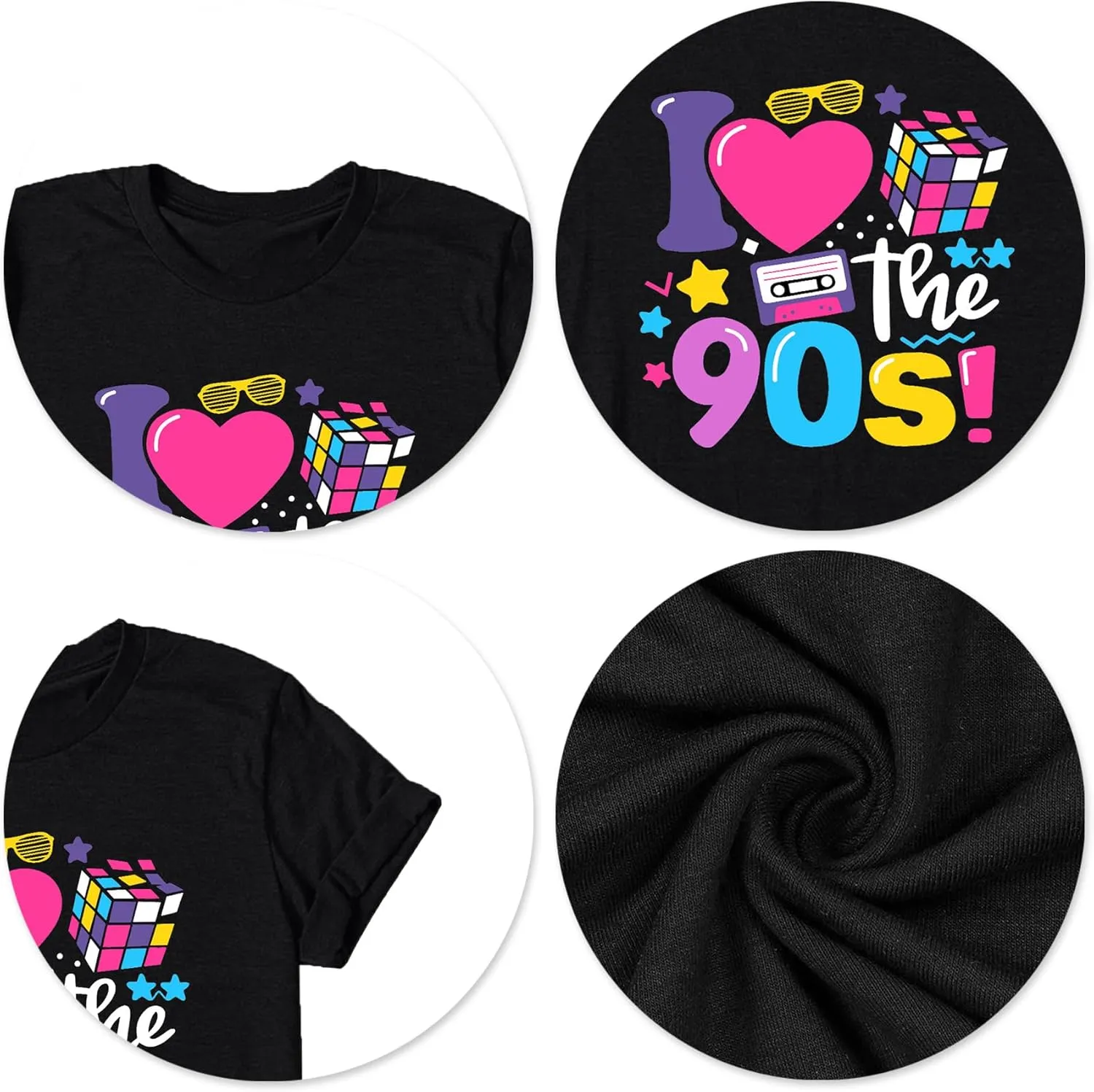 80s Baby 90s Made Me Shirt Womens Vintage Tie Dye 90s Shirts Casual Retro 80's Nostalgia Shirt Tops