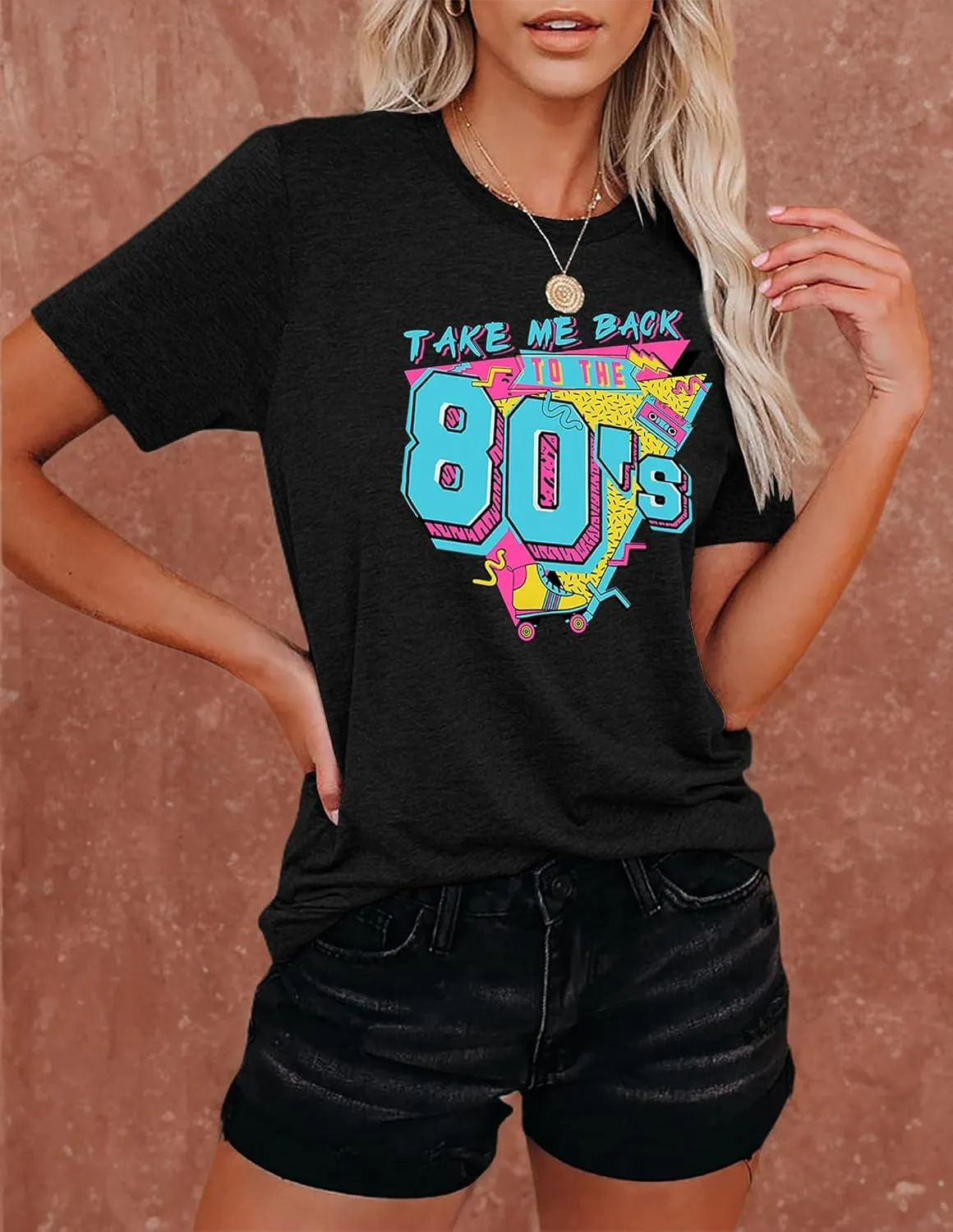 80s Baby 90s Made Me Shirt Womens Vintage Tie Dye 90s Shirts Casual Retro 80's Nostalgia Shirt Tops