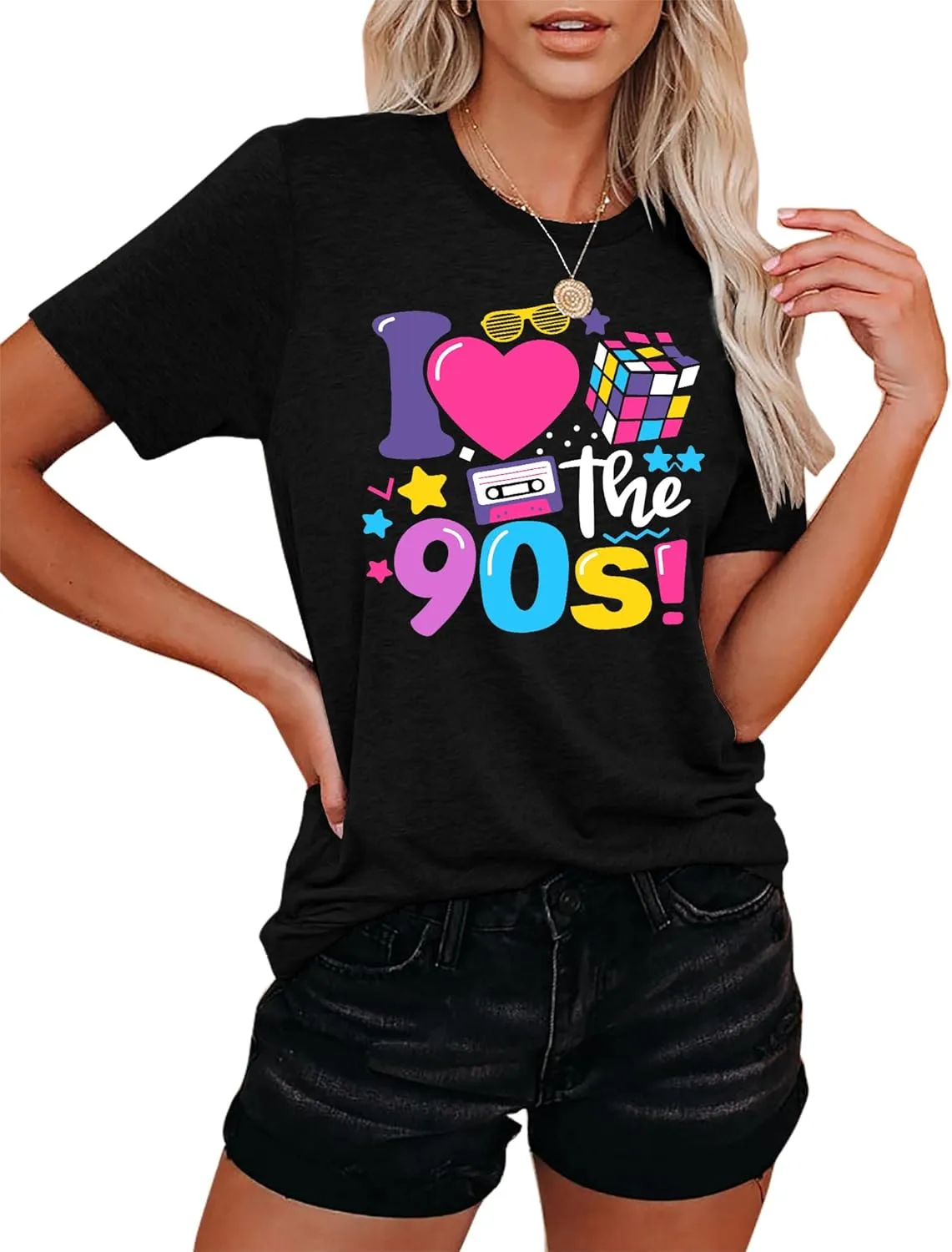 80s Baby 90s Made Me Shirt Womens Vintage Tie Dye 90s Shirts Casual Retro 80's Nostalgia Shirt Tops