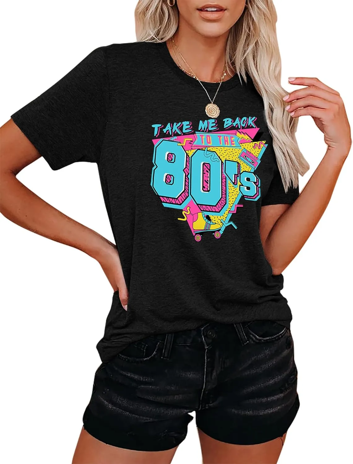 80s Baby 90s Made Me Shirt Womens Vintage Tie Dye 90s Shirts Casual Retro 80's Nostalgia Shirt Tops