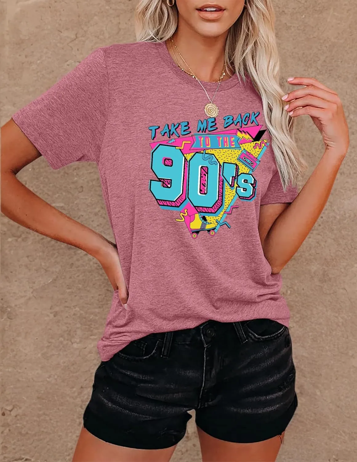 80s Baby 90s Made Me Shirt Womens Vintage Tie Dye 90s Shirts Casual Retro 80's Nostalgia Shirt Tops