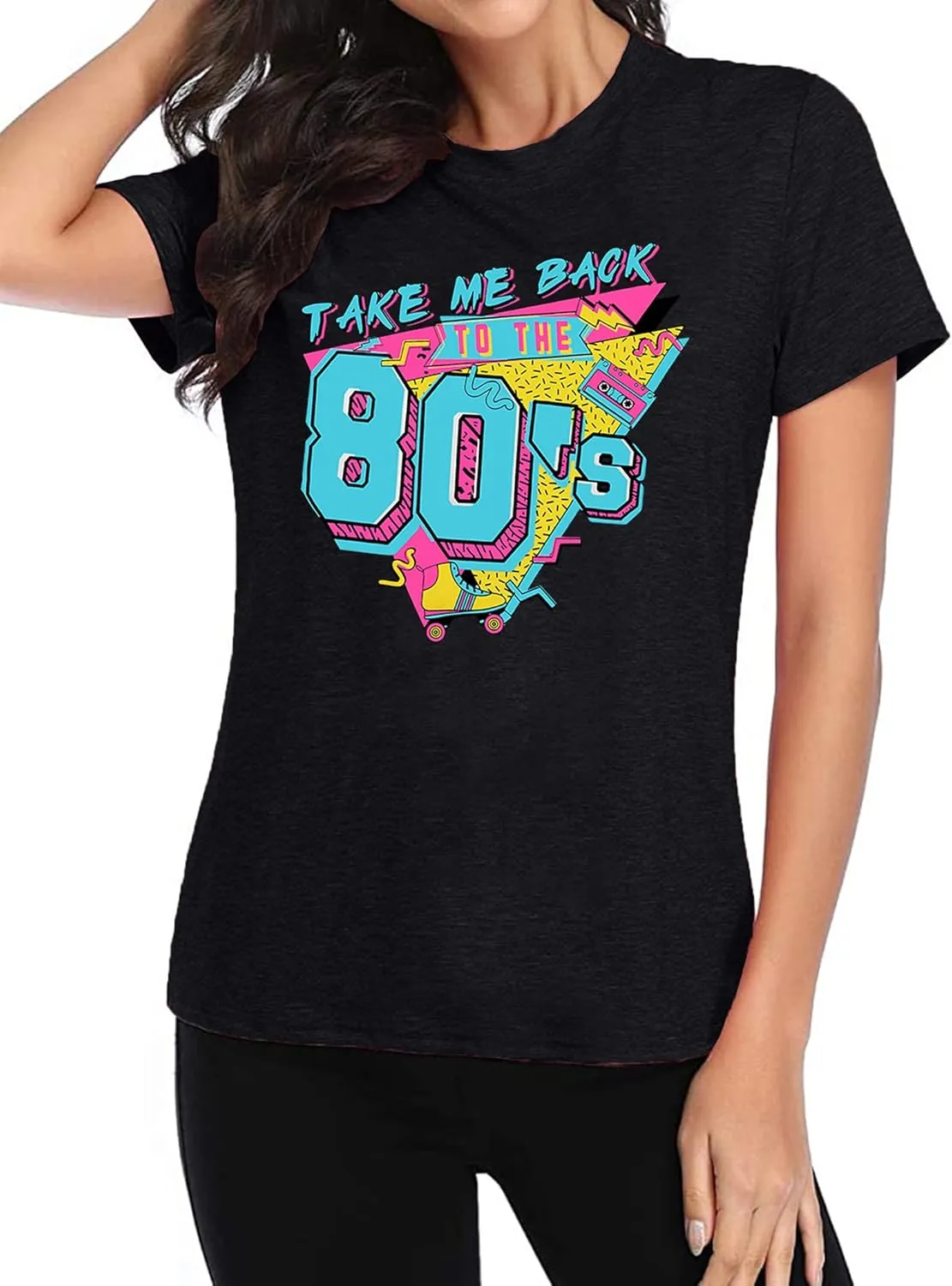 80s Baby 90s Made Me Shirt Womens Vintage Tie Dye 90s Shirts Casual Retro 80's Nostalgia Shirt Tops
