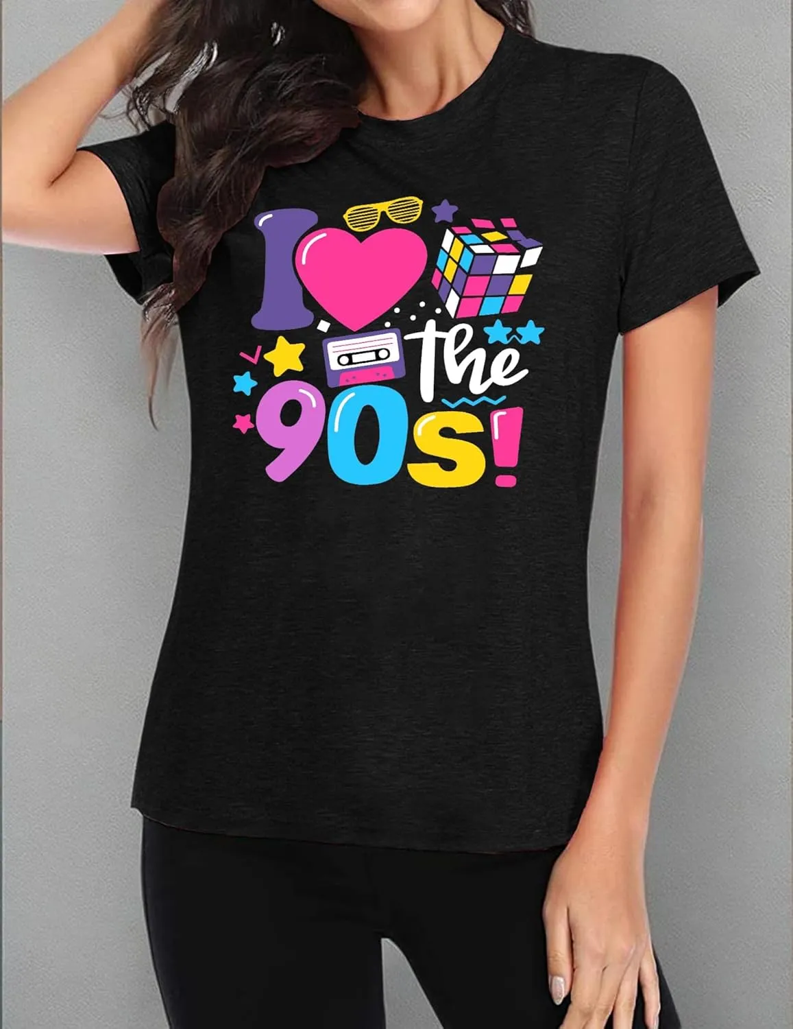 80s Baby 90s Made Me Shirt Womens Vintage Tie Dye 90s Shirts Casual Retro 80's Nostalgia Shirt Tops