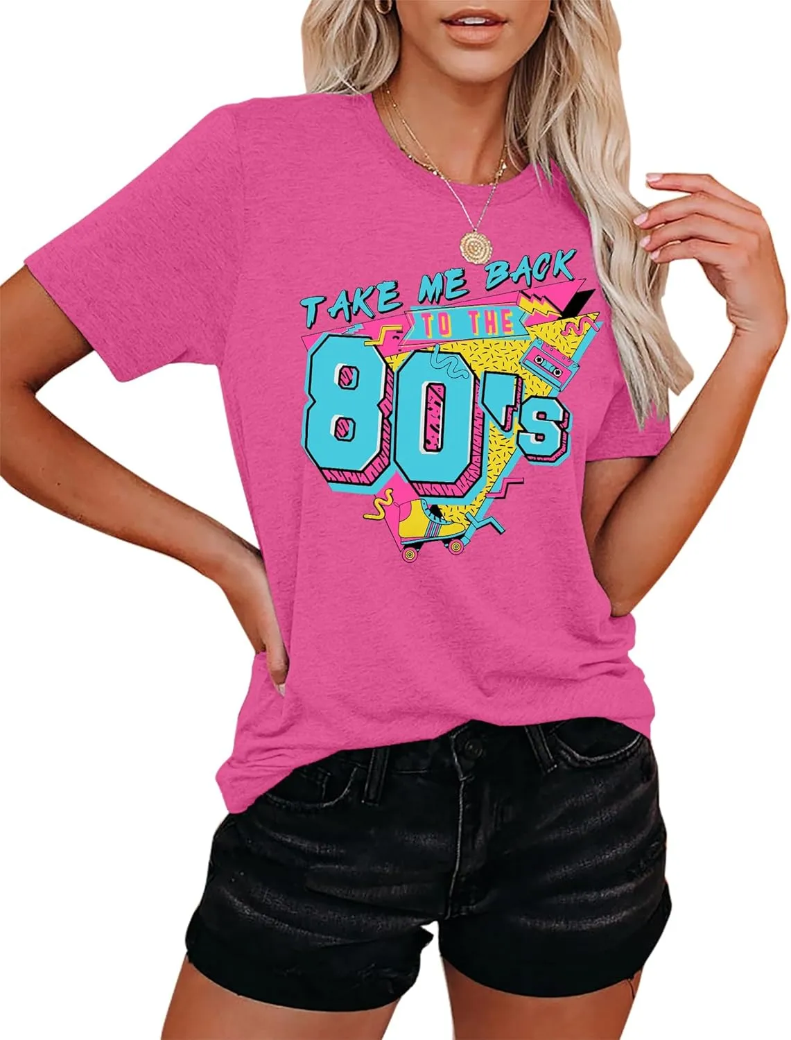 80s Baby 90s Made Me Shirt Womens Vintage Tie Dye 90s Shirts Casual Retro 80's Nostalgia Shirt Tops