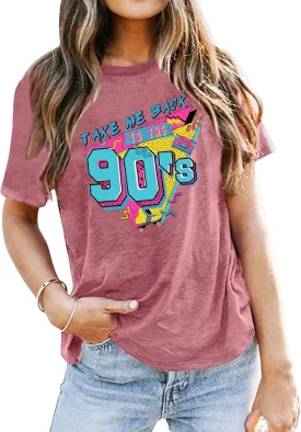 80s Baby 90s Made Me Shirt Womens Vintage Tie Dye 90s Shirts Casual Retro 80's Nostalgia Shirt Tops