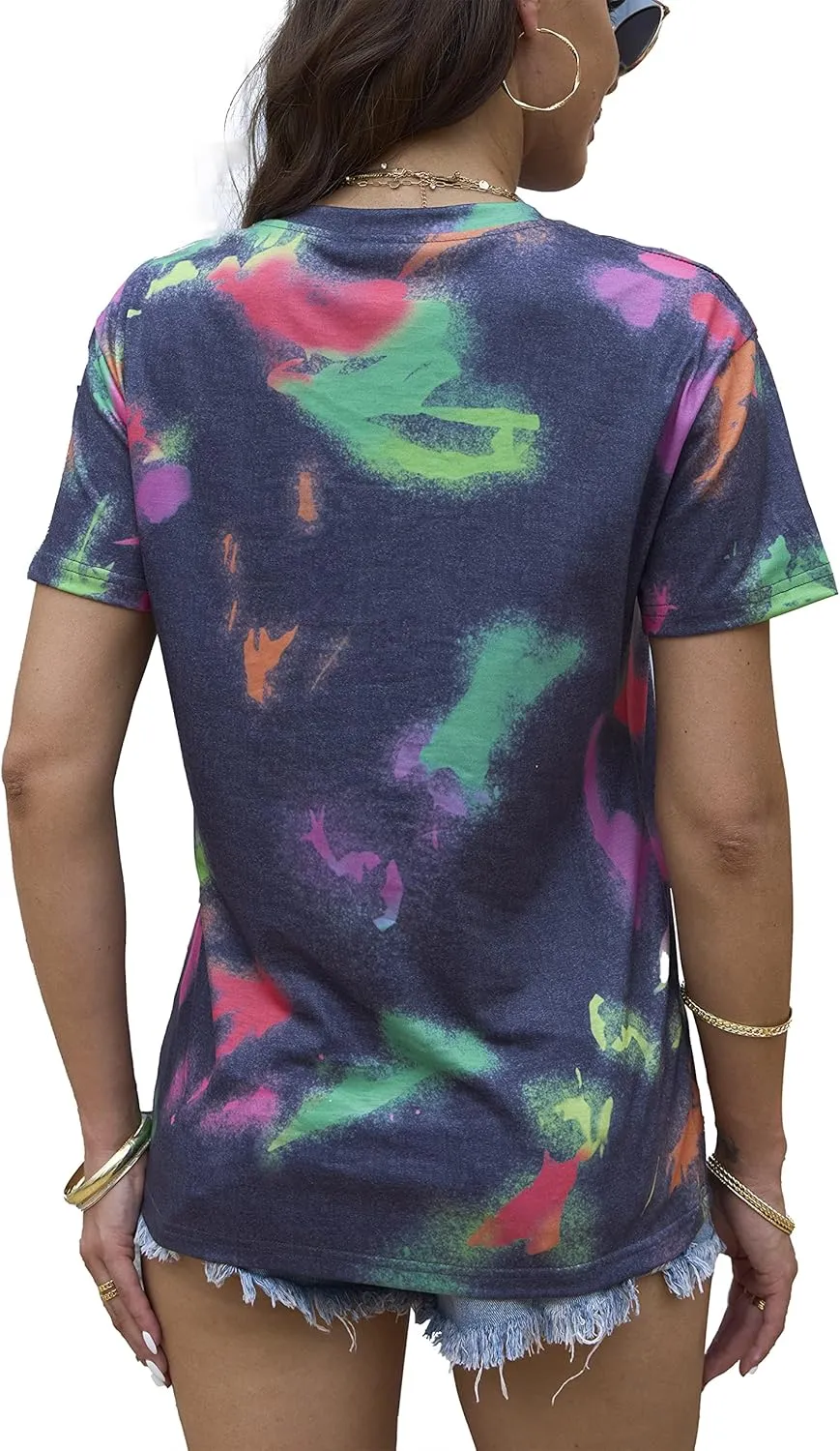 80s Baby 90s Made Me Shirt Womens Vintage Tie Dye 90s Shirts Casual Retro 80's Nostalgia Shirt Tops