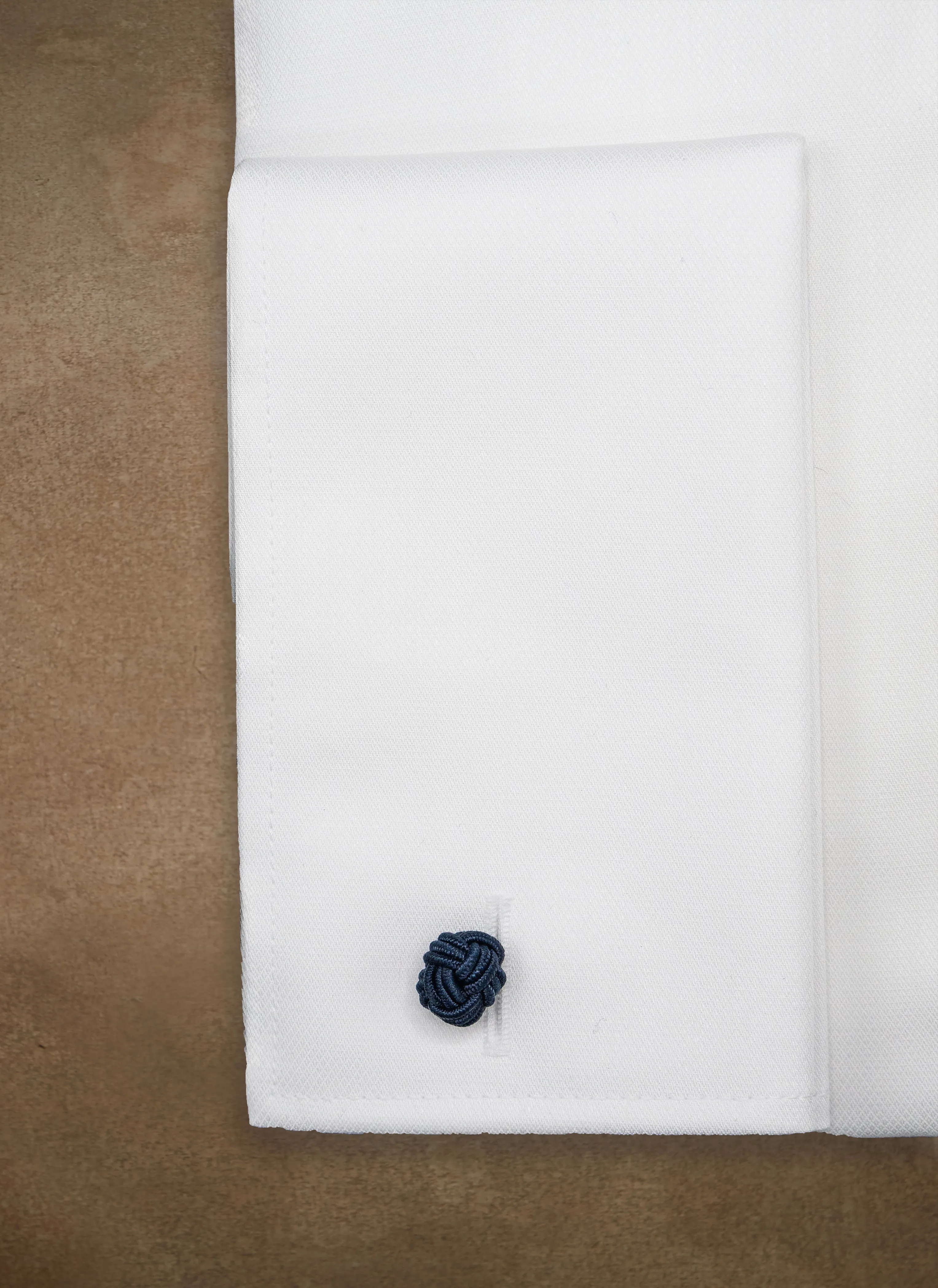 Alexander in White Nano Diamond French Cuff Shirt