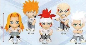 Banpresto 2007 Bleach 5 School Uniform 6" Plush Doll Figure Ichigo Renji Ikkaku