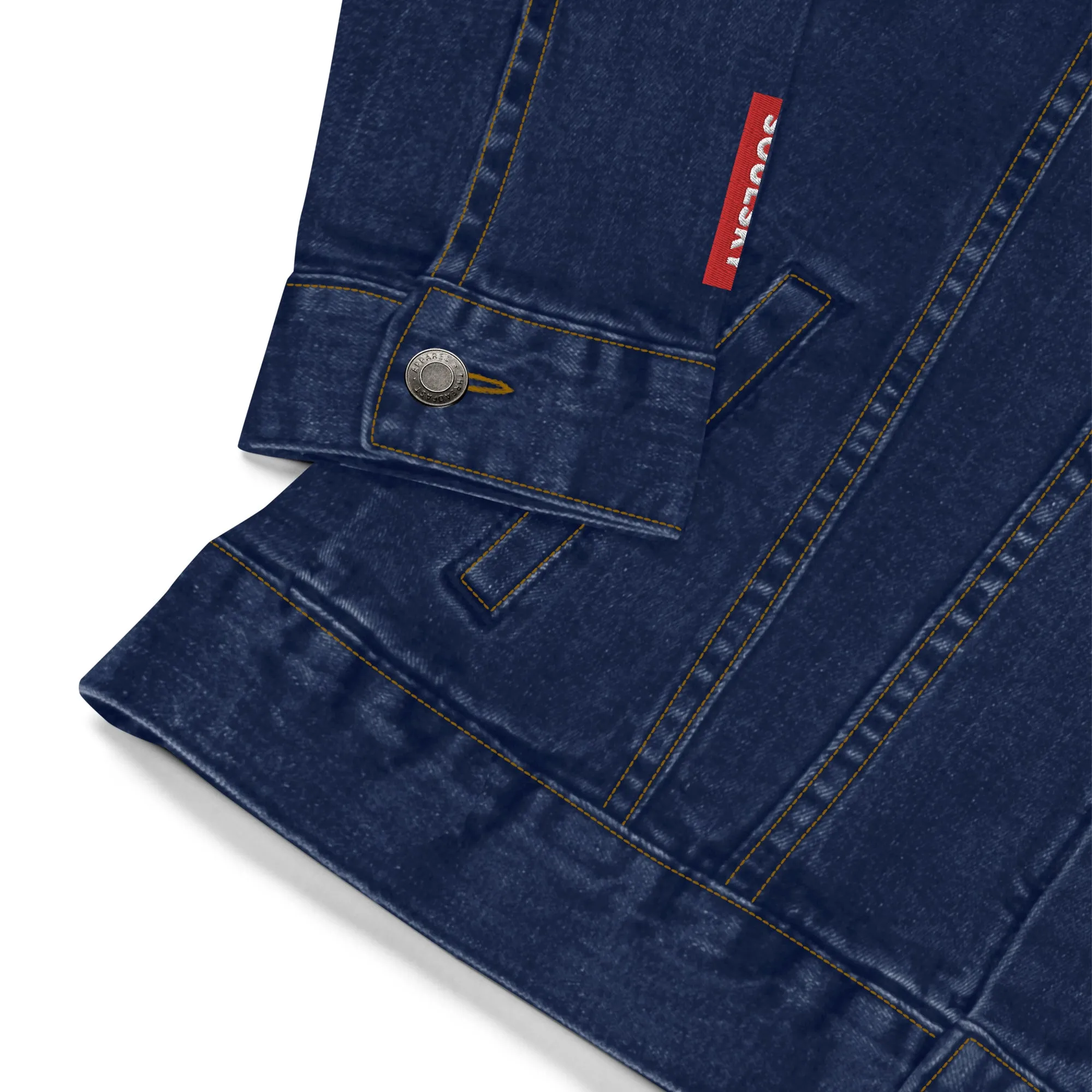 BE PATIENT Unisex Denim Jacket (Blue)