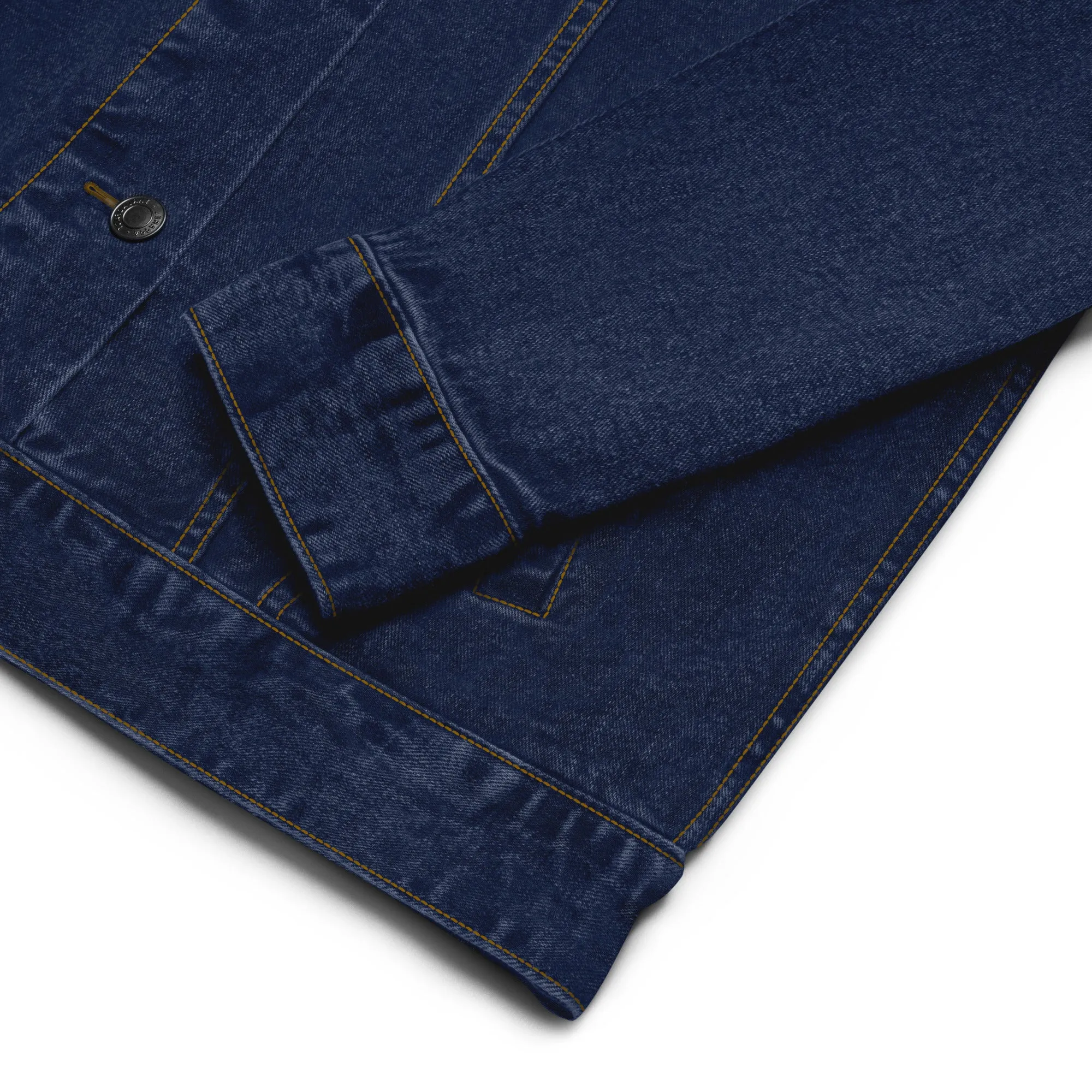 BE PATIENT Unisex Denim Jacket (Blue)