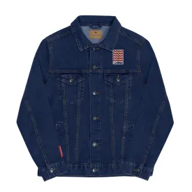 BE PATIENT Unisex Denim Jacket (Blue)