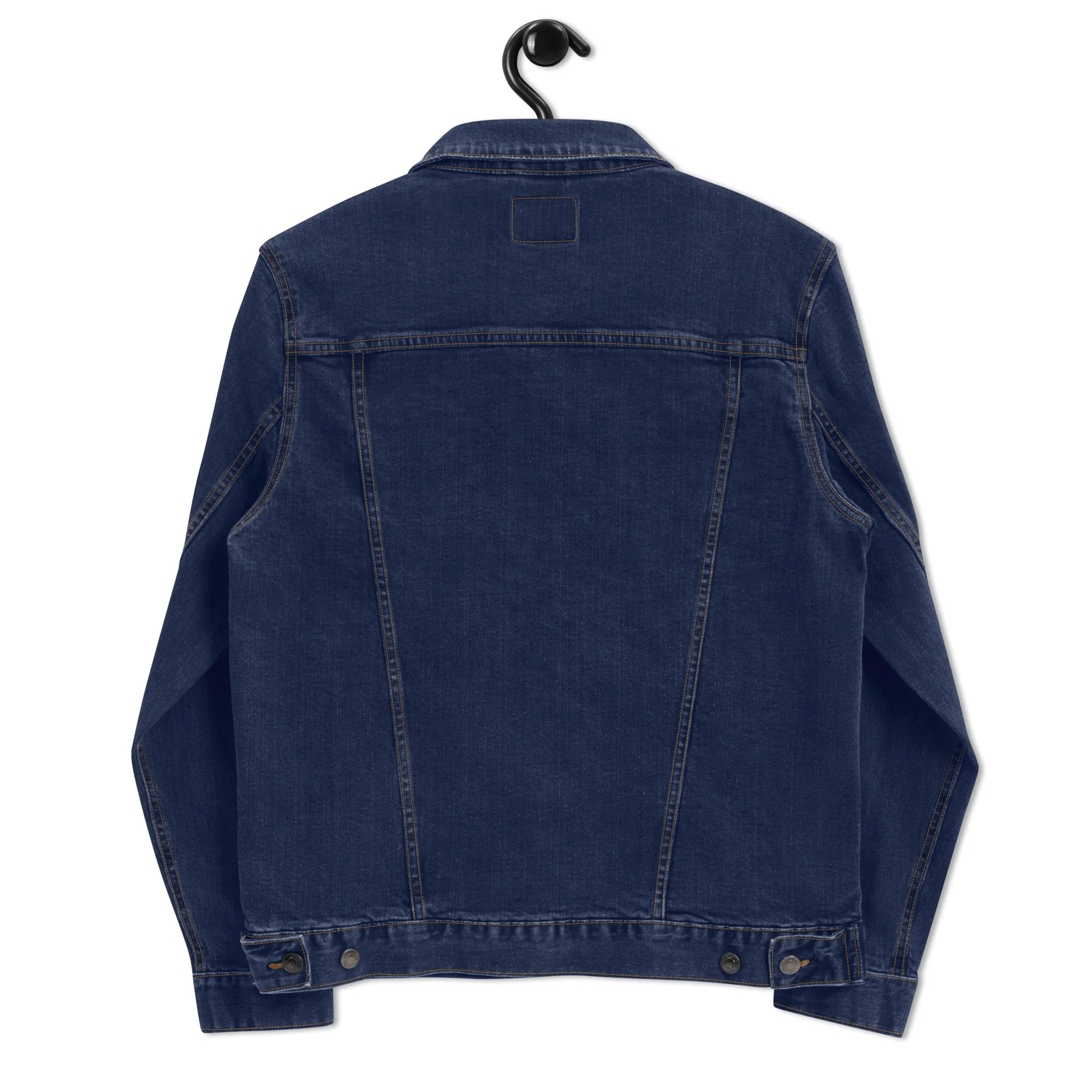 BE PATIENT Unisex Denim Jacket (Blue)