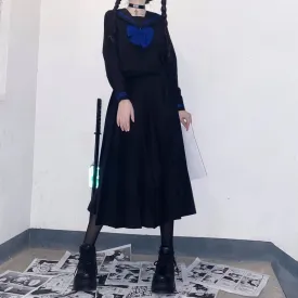 [Black Blue] JK sailor girl school uniform set