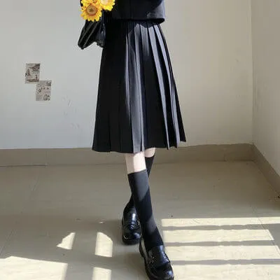 [Black Blue] JK sailor girl school uniform set