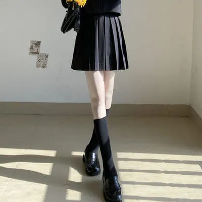 [Black Blue] JK sailor girl school uniform set