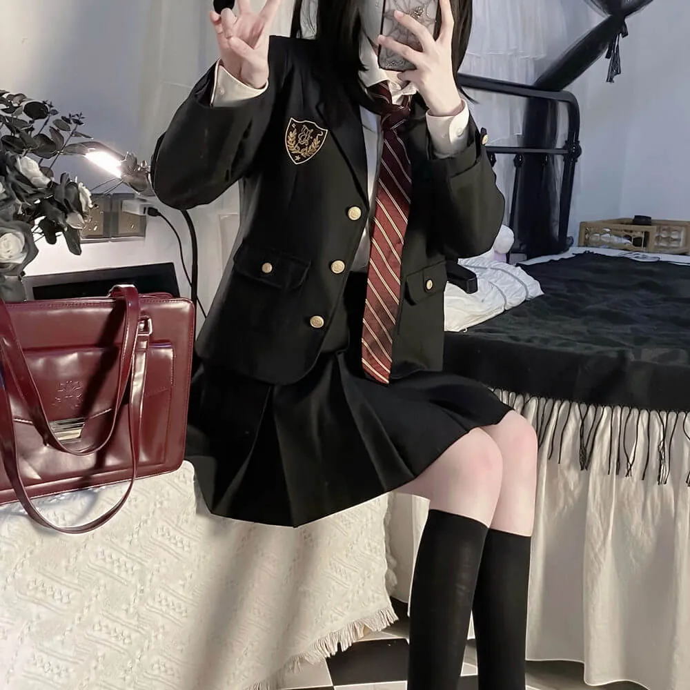 [Black Suit] JK vintage blazer uniform set