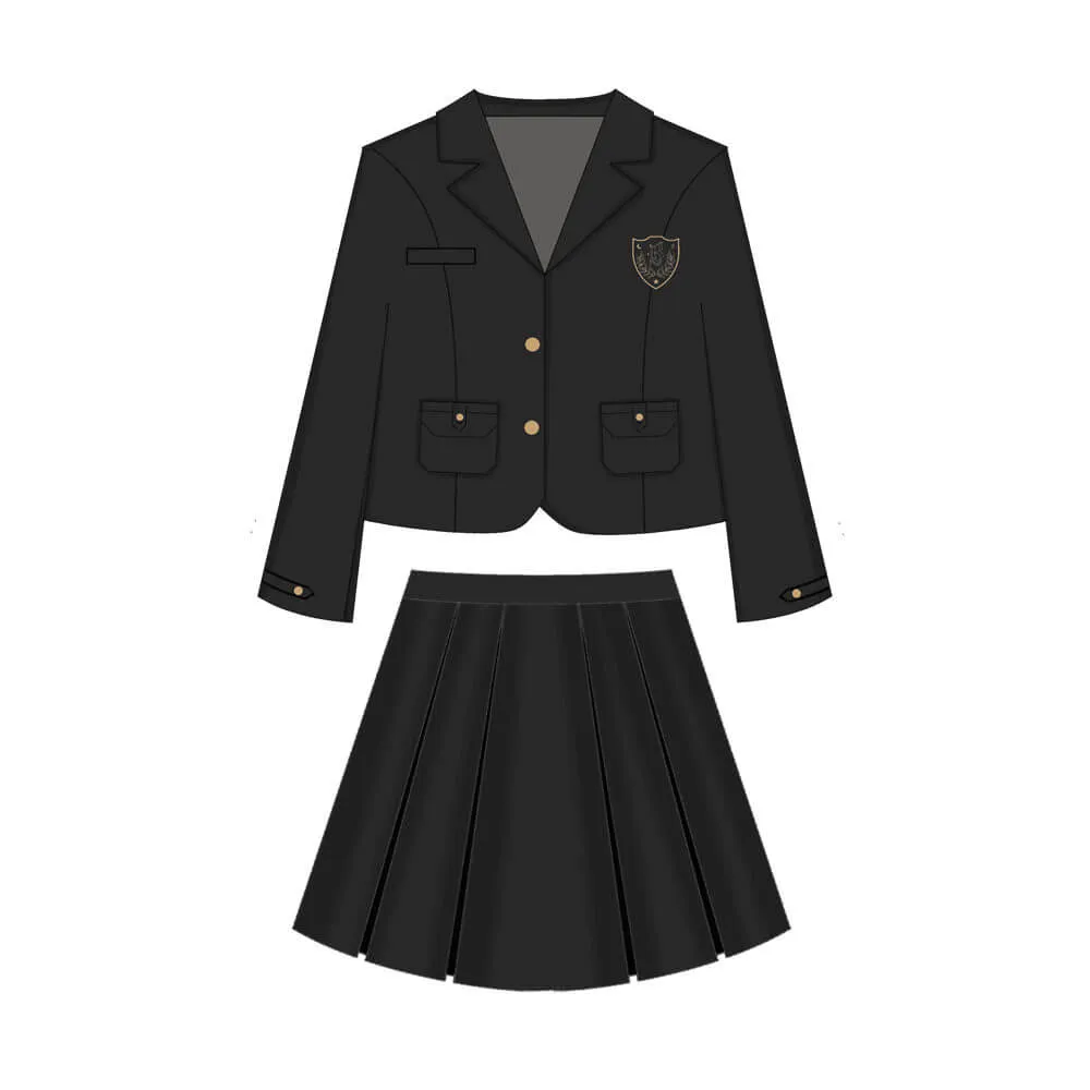 [Black Suit] JK vintage blazer uniform set