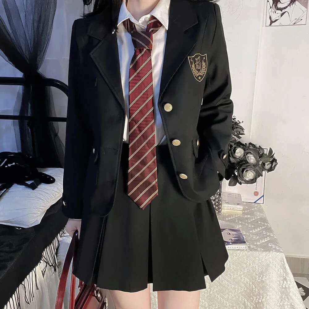 [Black Suit] JK vintage blazer uniform set