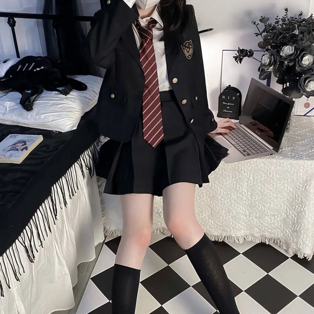 [Black Suit] JK vintage blazer uniform set
