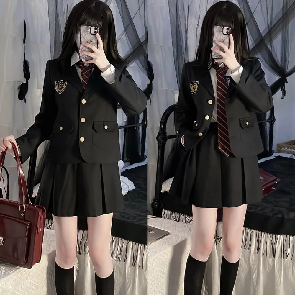 [Black Suit] JK vintage blazer uniform set