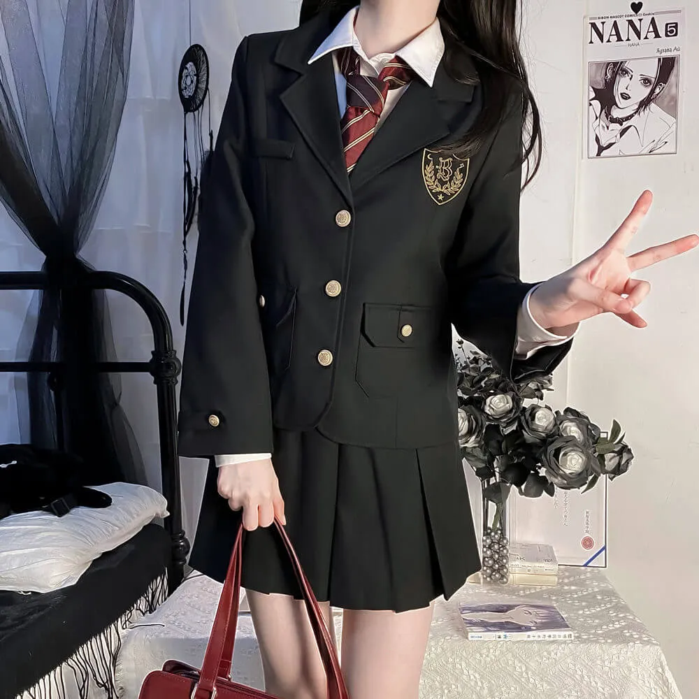 [Black Suit] JK vintage blazer uniform set