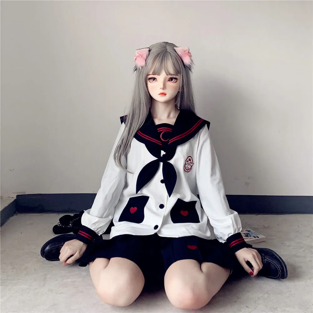 [Black White] Adorable ghost JK uniform set