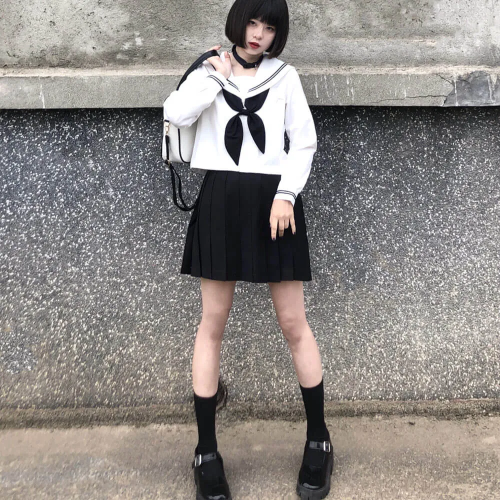 [Black White] Classic girl JK uniform set