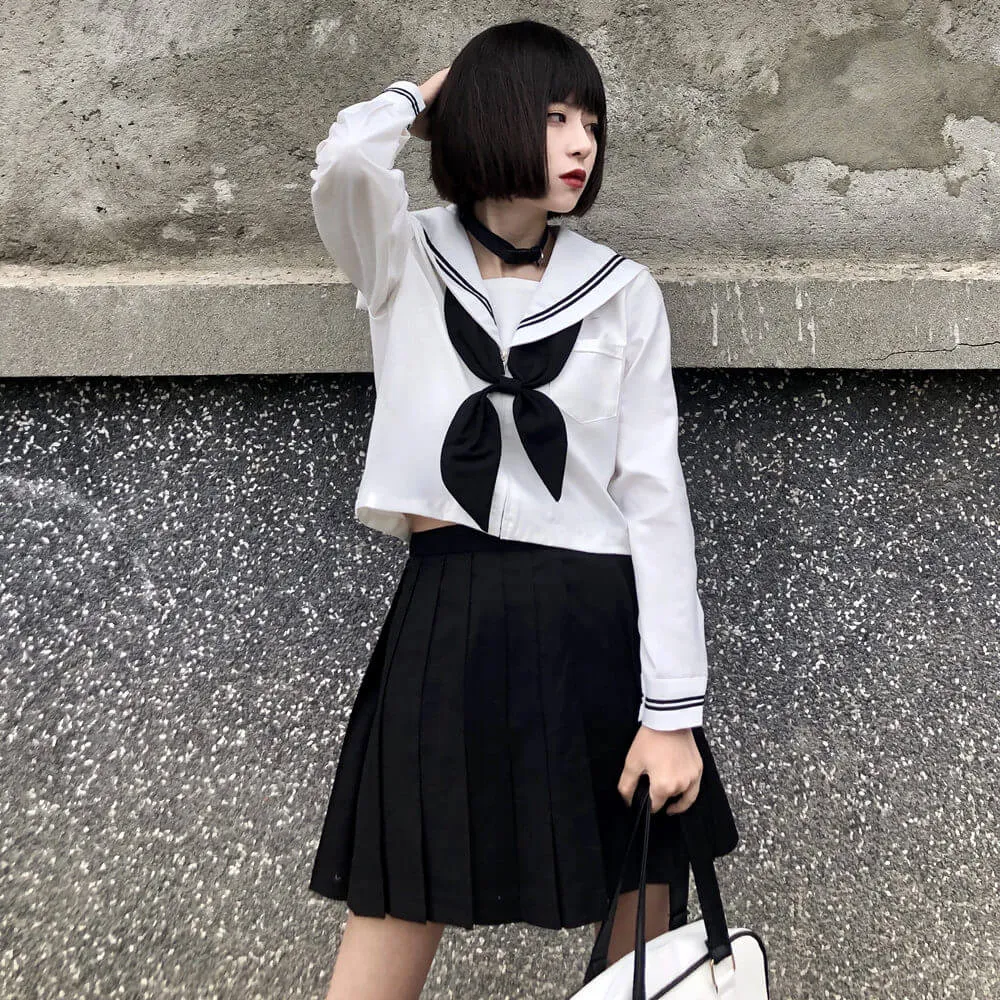 [Black White] Classic girl JK uniform set