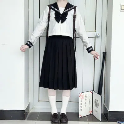 [Black White] JK bad sailor girl uniform set