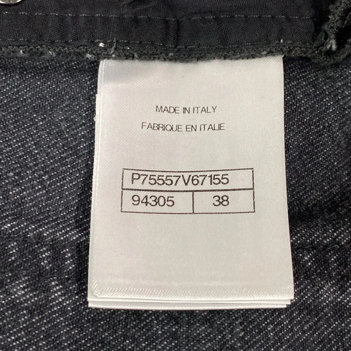 Chanel Dark Grey CC wide leg  jeans