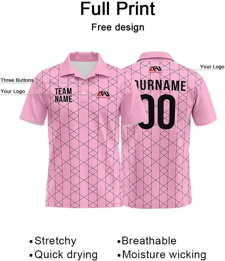 Custom Polo Shirts Print Personalized T-Shirts Uniform for Men Women Boy