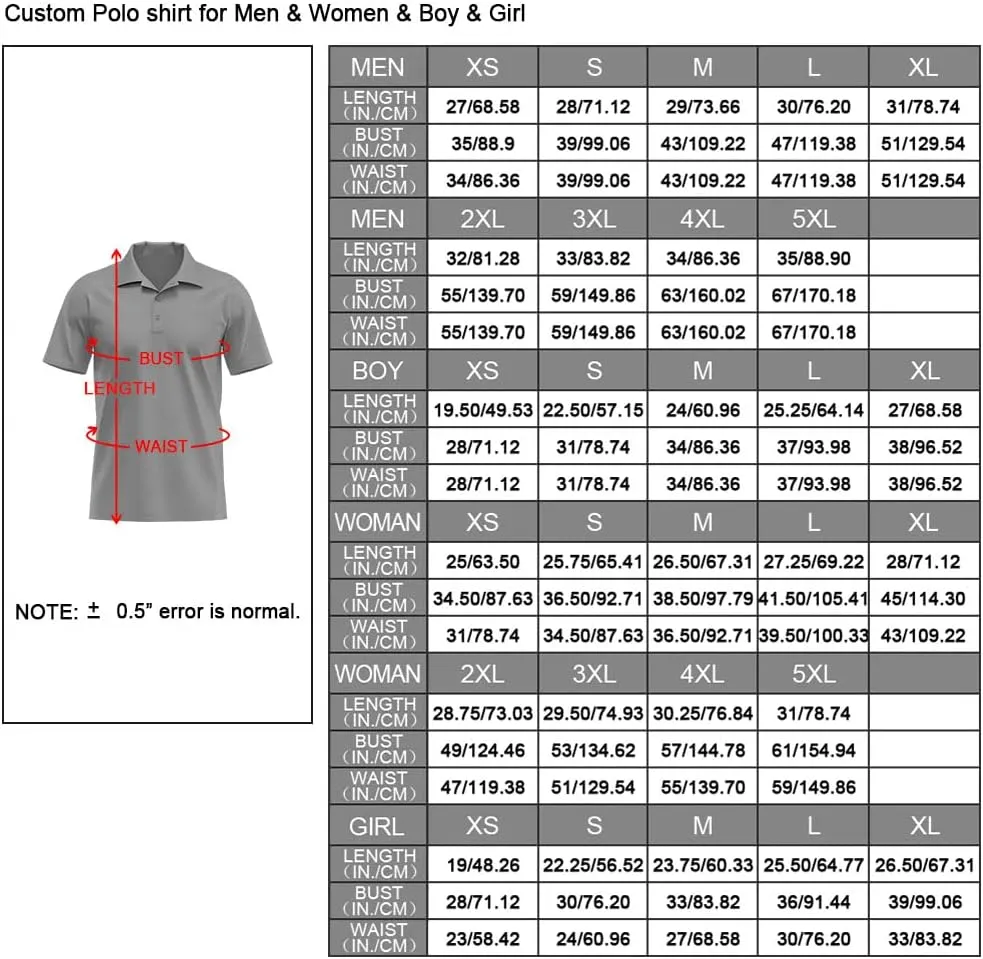 Custom Polo Shirts Print Personalized T-Shirts Uniform for Men Women Boy