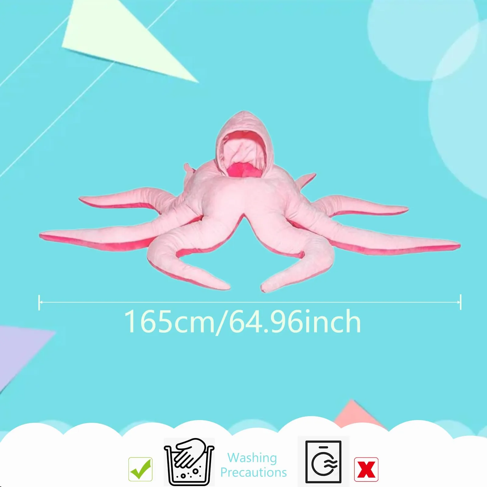 Cute Baby Octopus Costume Giant Wearable Infant Octopus Costume Stuffed Animal Costume