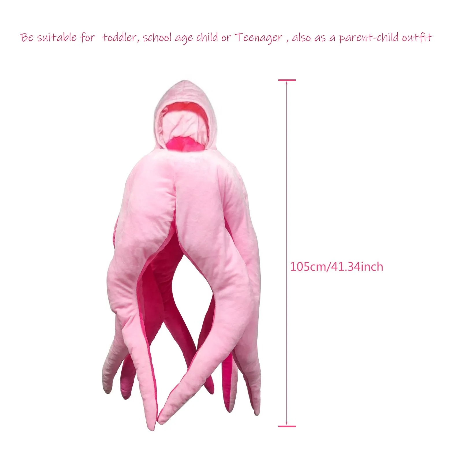 Cute Baby Octopus Costume Giant Wearable Infant Octopus Costume Stuffed Animal Costume