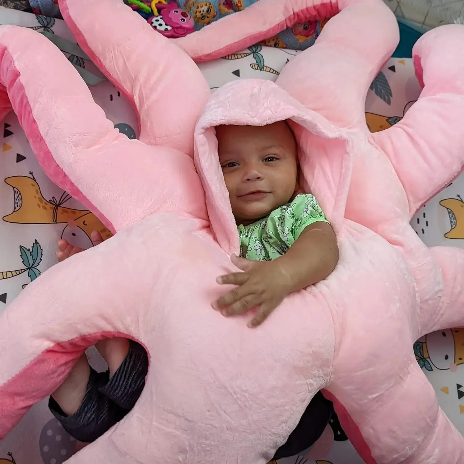 Cute Baby Octopus Costume Giant Wearable Infant Octopus Costume Stuffed Animal Costume
