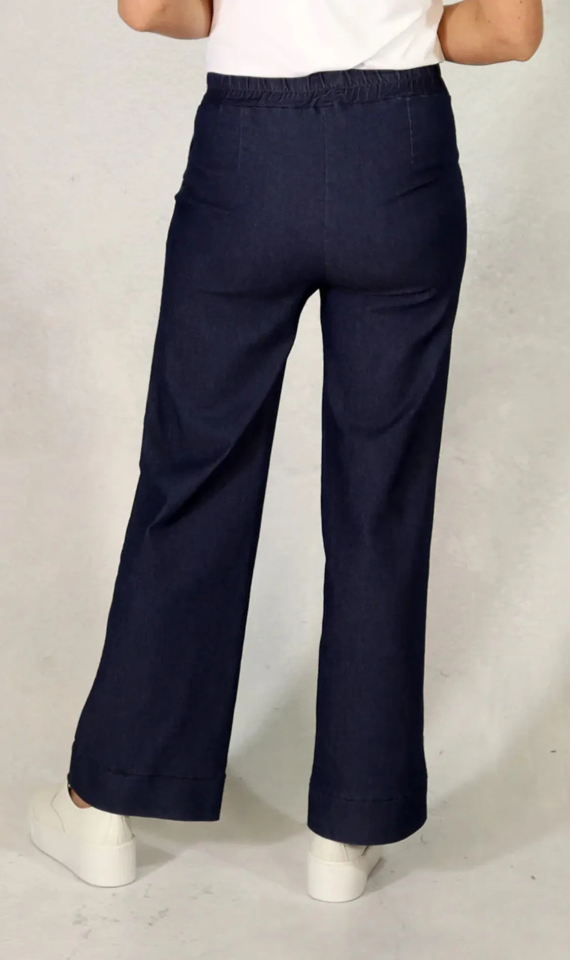 D.E.C.K By Decollage 2402 Wide Leg Denim Jeans