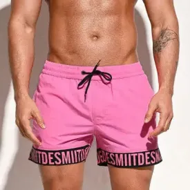 DESMIIT Sports swimming shorts Loose Beach Pants