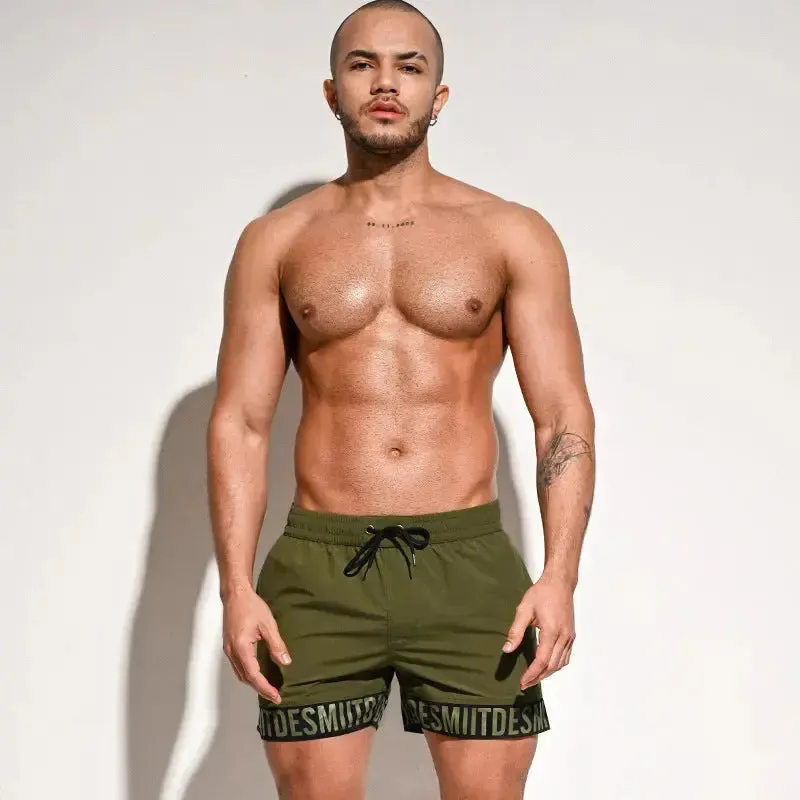 DESMIIT Sports swimming shorts Loose Beach Pants