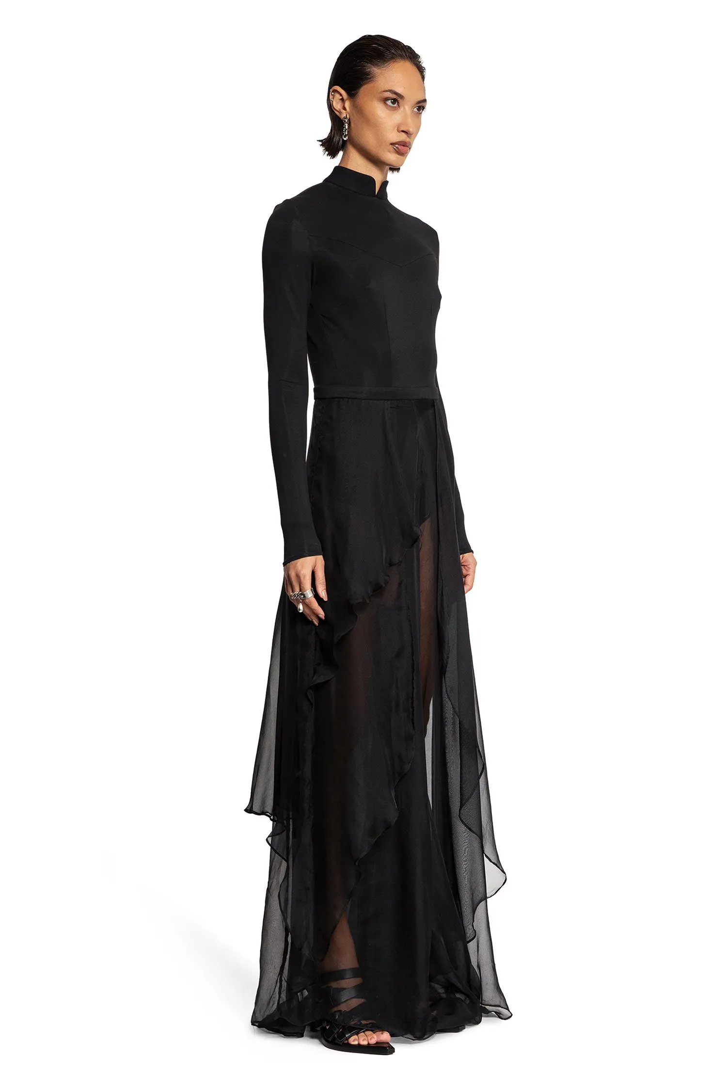 Dimensional Long-Sleeved Jumpsuit