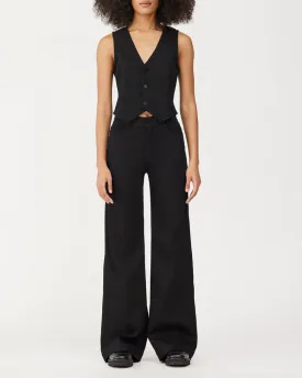 DL 1961 Hepburn Wide Leg Vintage Raven
