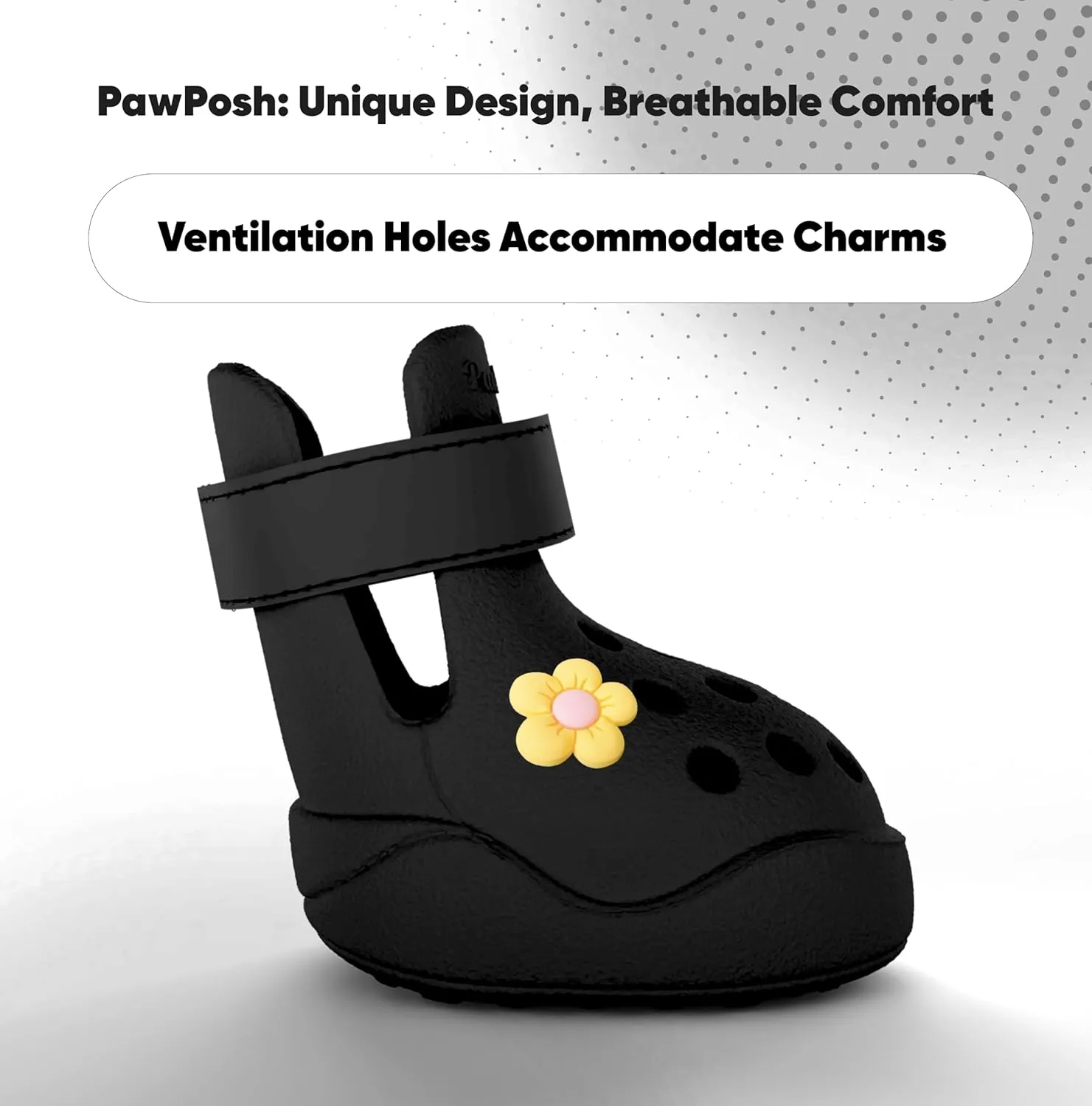 Dog Shoes: Non-Slip Waterproof Sandals for Hot Pavement & Winter, Breathable Perforated Boots, Large/Medium/Small Sizes, Ideal Paw Protector, Outdoor Clog Booties (Black, Size 3: (2.24x1.85)(L*W))
