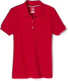 French Toast Girls' Short Sleeve Picot Collar Polo School Uniform Shirt (Standard and Plus)