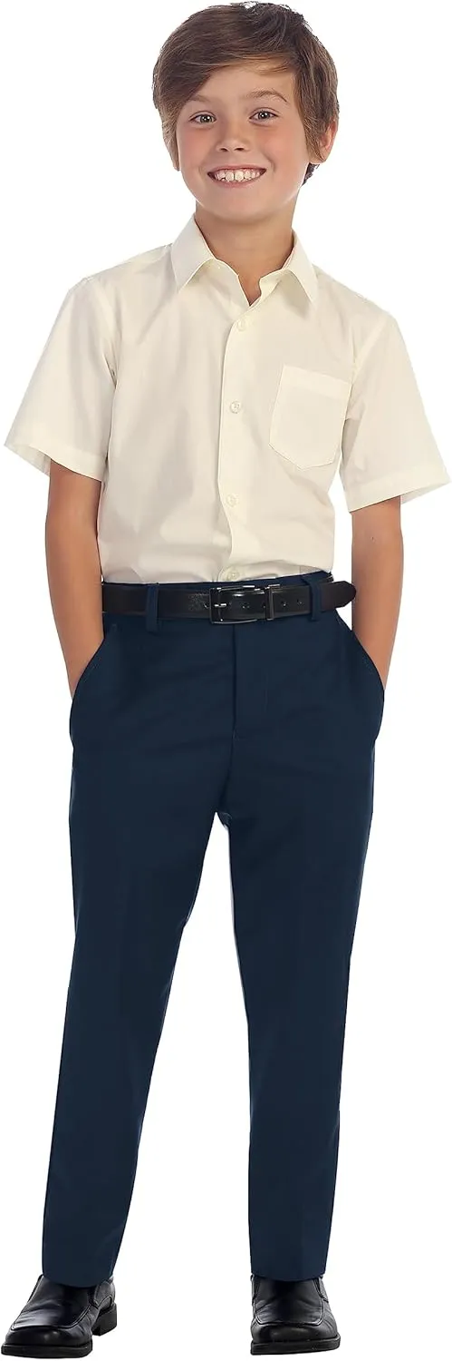 Gioberti Boys Flat Front Dress Pants