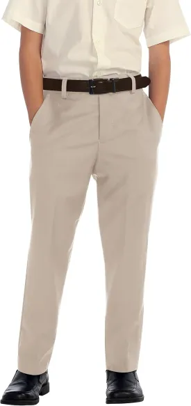 Gioberti Boys Flat Front Dress Pants