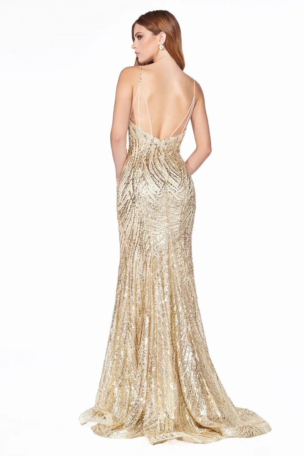 Gold Glitter Mermaid Dress