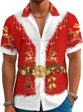 Hawaiian Shirts for Men Summer Beach Casual Short Sleeve Button Down Shirts Novelty Print Tropical Beach Shirts