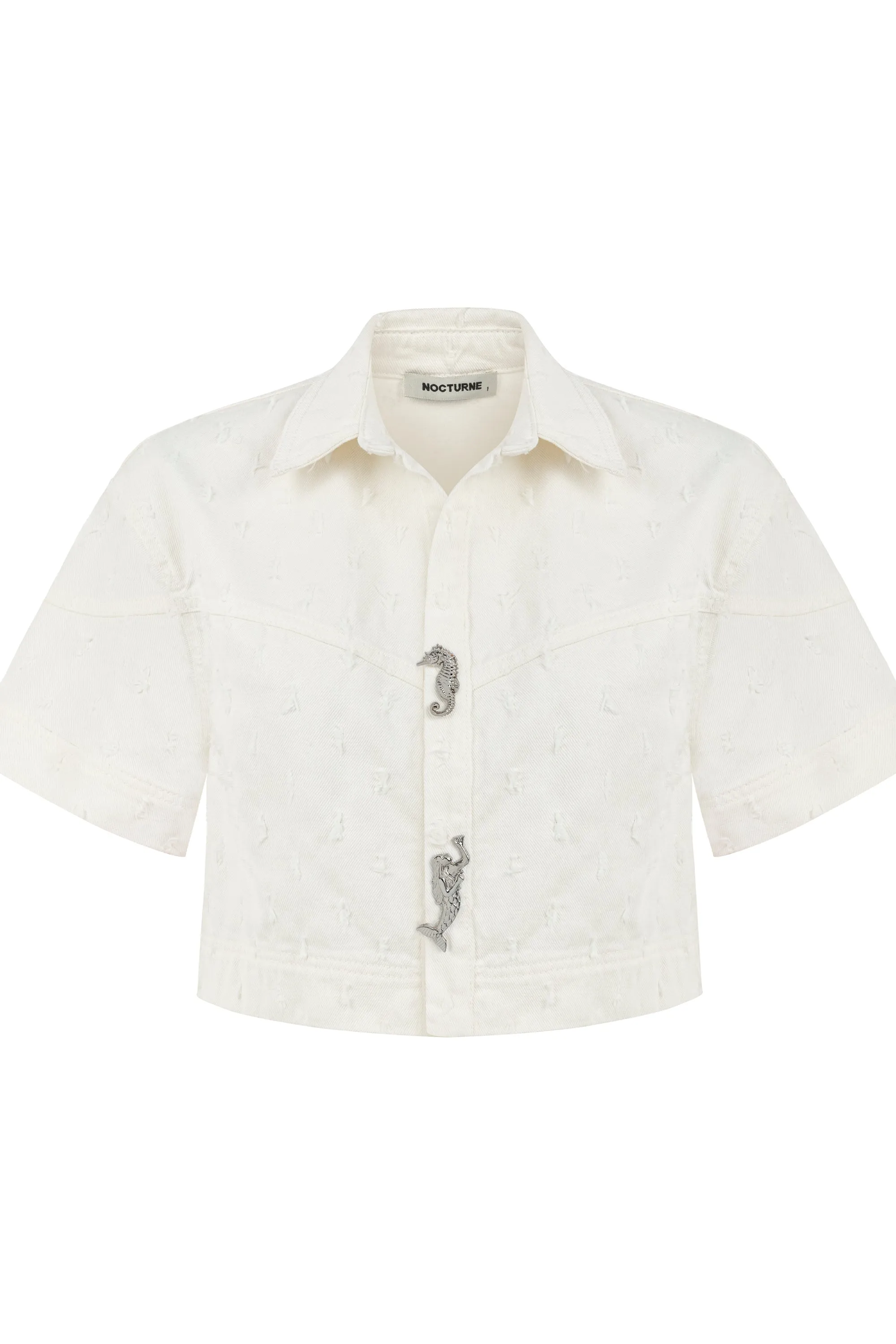 Khaki Accessory Designed Denim Jacket