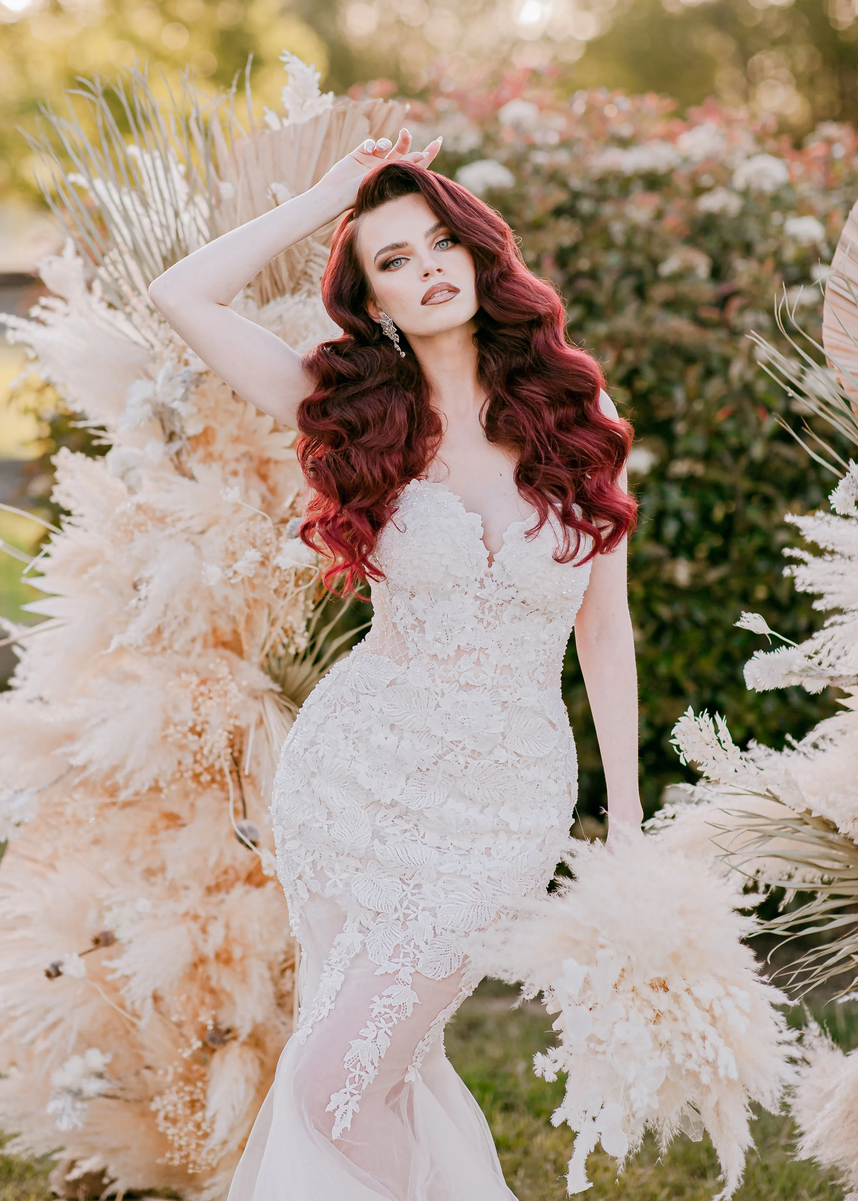 Lace and Tulle Mermaid Wedding Dress (#Julieta)